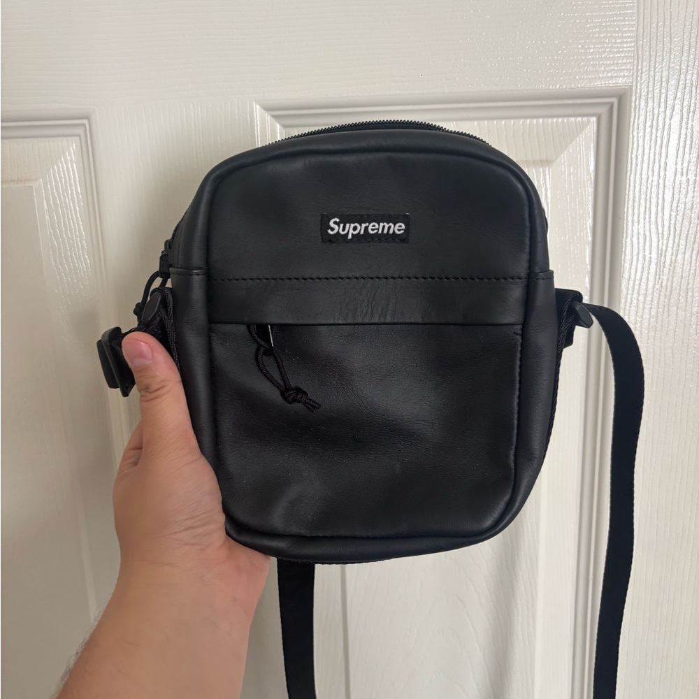 Supreme Black Belt Bag with Adjustable Strap